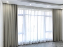 Rèm 2 lớp mầu lông gà